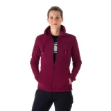 Dámská zateplená turistická mikina se zipem NORTHFINDER BETHANY -510-cherry · záber 1