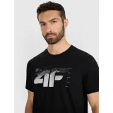 Pánské tričko s krátkým rukávem 4F TSHIRT M2359-WAW25TTSHM2359-20S-DEEP BLACK · záber 5