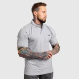 Pánske polo tričko Iron Aesthetics Pique, sivé · záber 3