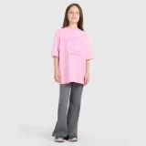 Dívčí oversize tričko s potiskem - růžové · záber 2