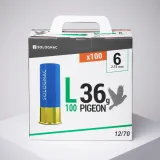 SOLOGNAC Náboje L100 36 g na holuby kaliber 12/70 broky č. 6 25 ks N° 6 · záber 2