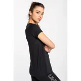 Dámské tričko s krátkým rukávem UNDER ARMOUR UA Rival Logo SS-BLK · záber 3