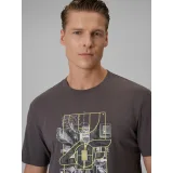 Pánské tričko s krátkým rukávem 4F TSHIRT M2664-24S-MIDDLE GREY · záber 5