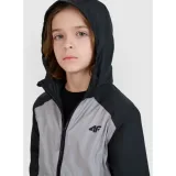 Chlapecká bunda s kapucí 4F JUNIOR JACKET-JWSS25TJACM185-25S-GREY · záber 2