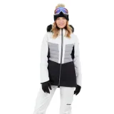 Dámská lyžařská bunda FUNDANGO Salina Padded Jacket-100-white · záber 1