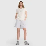 T-shirt regular s potlačou dámsky - biely - Farba: biela · záber 2