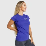Dámske fitness tričko Iron Aesthetics Fit, modré · záber 3