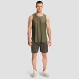 GymBeam Men‘s Combat Tank Top Olive Grey - Velikost: XXL | Barva: Sivá | Hmotnost: 0,208 kg | Balení: 95 · záber 5