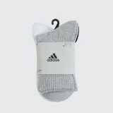 ADIDAS Športové ponožky vysoké 3 páry sivé, biele, čierne 40-42 · záber 2