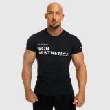 Pánske fitness tričko Iron Aesthetics Be Stronger, čierne · záber 2