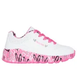Dívčí rekreační obuv SKECHERS Uno Lite Lovely Luv white hot pink · záber 2