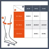 DECATHLON Kompresné podkolienky biele 39-42 (S) · záber 2