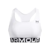 Dámská sportovní tréninková podprsenka UNDER ARMOUR UA HG Mid Branded-WHT · záber 5
