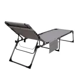 Skládací lehátko KING CAMP Magnolia B40 - 190 x 59 cm - šedá · záber 3