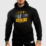 Fitness mikina bez zipsu Iron Aesthetics Force, sivá · záber 1