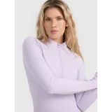 Dámské termo tričko s dlouhým rukávem a s polovičním zipem 4F BRUSHED UNDERWEAR F096-WAW25UBRUF096-52S-LIGHT VIOLET · záber 2