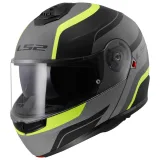 LS2 FF908 Strobe II Matt Black H-V Yellow 3XL (65-66) · záber 1