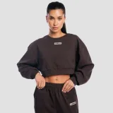 GymBeam Dámská mikina Cropped Aura Tee Brown - Velikost: S | Barva: hnedá | Pohlavie: Dámské | Hmotnost: 0,37 kg | Balení: 36 · záber 6