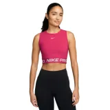 Dámske tréningové tričko bez rukávov NIKE PRO DF CROP TANK RUSH PINK WHITE · záber 1