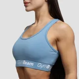 GymBeam Sportovní podprsenka Simple Steel Grey - Velikost: XL | Barva: Modrá | Hmotnost: 0,09 kg | Balení: 100 · záber 2