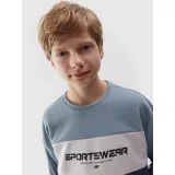 Chlapecká mikina 4F JUNIOR SWEATSHIRT-JWSS24TSWSM0923-34S-LIGHT BLUE · záber 5