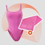 Дамски бански ARUBA Pink - GymBeam - Размер: L | Тегло: 0,165 g · záber 1