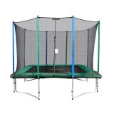 SET trampolína MASTER 300 x 210 cm + ochranná sieť + schodíky · záber 1