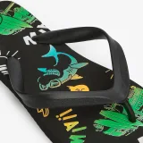 DECATHLON Chlapčenské žabky - 120 Vanlife čierne 27-28 · záber 2