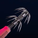 CAPERLAN Nástraha Turlutte plávajúca Ebiflo 2.5/110 ružová fluo na lov sépií/kalmárov bez · záber 2