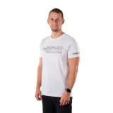Férfi rövid ujjú túrázó póló NORTHFINDER AMAD-377white · záber 1