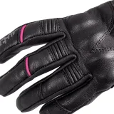 Dámske kožené moto rukavice W-TEC Pocahonta Farba čierno-ružová, · záber 4