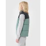 Chlapecká vesta 4F JUNIOR VEST JACKET-JWSS25TVJAM208-41S-GREEN · záber 3
