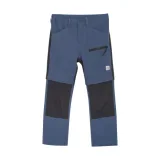Gyerek túranadrágok COLOR KIDS Soft Pants Stretch W. Zip Off, vintage indigo · záber 1