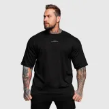 Oversize tričko Iron Aesthetics Major, čierne · záber 1