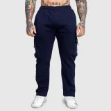 Pánske tepláky Iron Aesthetics Utility, navy · záber 2