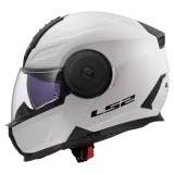 LS2 FF902 Scope II Solid Gloss White L (59-60) - Veľkosť: 59-60, L · záber 2