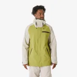 DREAMSCAPE Pánska lyžiarska/snowboardová dlhá bunda 500 hrejivá kaki S · záber 1
