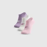 Ponožky krátke (3-pack) dievčenské - multicolor - Počet kusov: 3 ks · záber 2