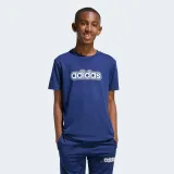 ADIDAS ADIDAS detské bavlnené tričko tmavomodré 7-8 r (128 cm) · záber 1