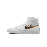 Pánská vycházková obuv NIKE Blazer Mid 77 white bright mandarin medium ash black · záber 2