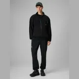 Pánský relaxed fleece se stojáčkem - černá · záber 2
