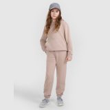Dievčenské teplákové jogger nohavice - béžové · záber 1