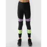 Dievčenské legíny 4F JUNIOR TIGHTS FNK-4FJWSS24TFTIF221-20S-DEEP BLACK · záber 2