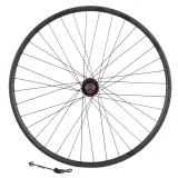 RIVERSIDE Zadné koleso na 28" trekingový bicykel 2-stenný ráfik spevnené QR čierne bez · záber 1
