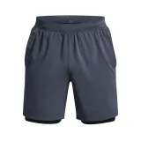 Pánské běžecké kraťasy UNDER ARMOUR UA LAUNCH 7 inch 2-IN-1 SHORT-GRY · záber 4