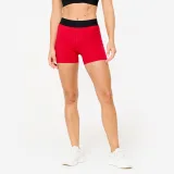 DOMYOS Dámske fitness šortky s vysokým a elastickým pásom červené 2XL · záber 1