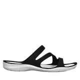 Dámské pantofle (plážová obuv) CROCS Swiftwater Sandal W black white · záber 2