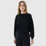 Dámská tepláková mikina bez zapínání s modálem - černá · záber 1