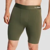 GymBeam Men‘s Combat Shorts Olive Grey - Velikost: S | Barva: Sivá | Hmotnost: 0,1087 kg | Balení: 133 · záber 2