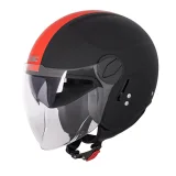 Prilba na skúter W-TEC Vernante Farba Glossy Black, · záber 5